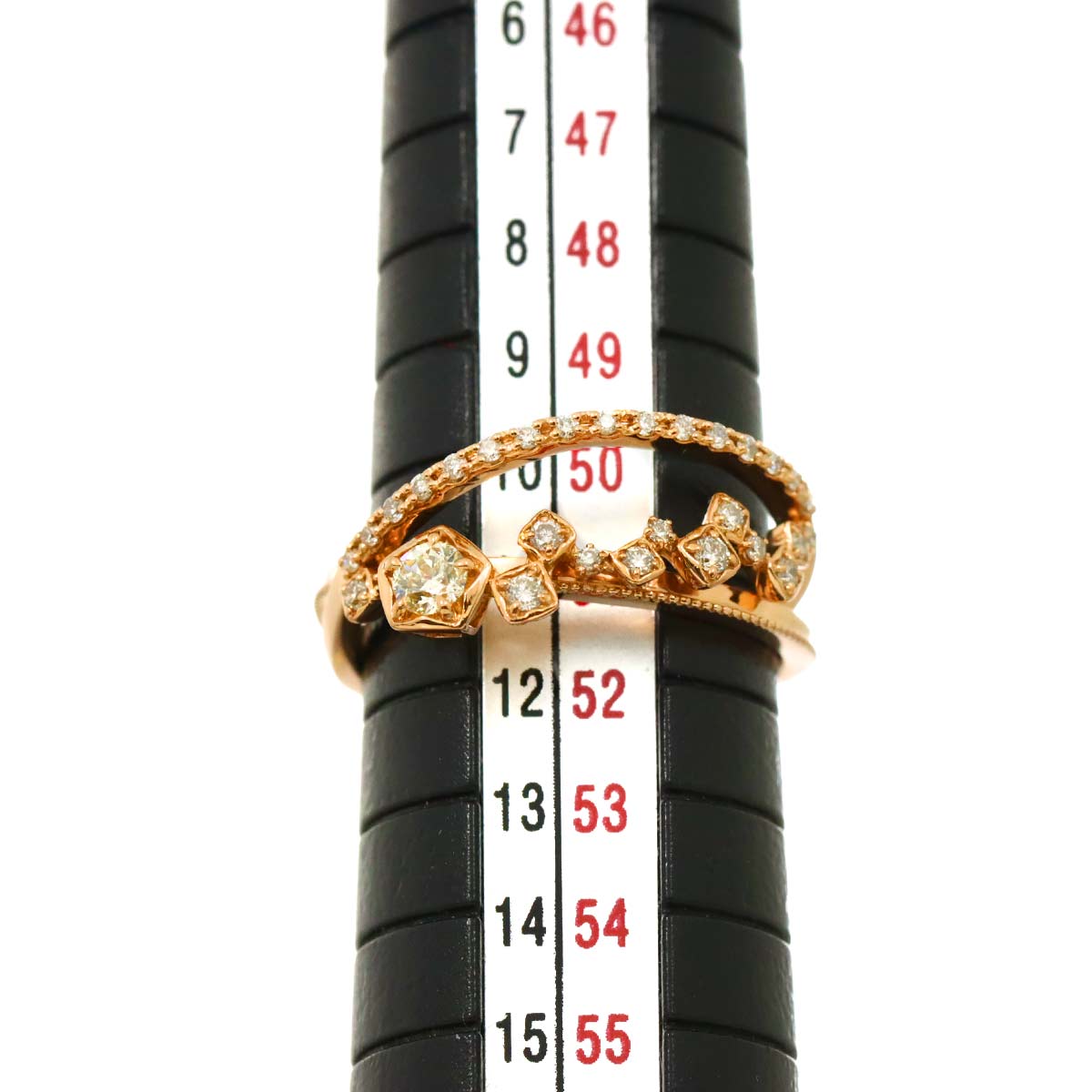 Diamond 0.111/0.17ct Ring 18K PG 750 Size5.5-5.75(US)