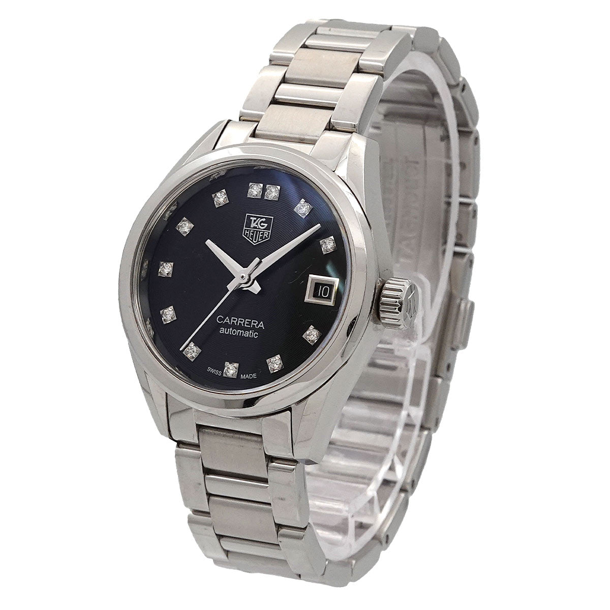 Carrera WAR2413 Automatic Date Black Dial Ladies Watch