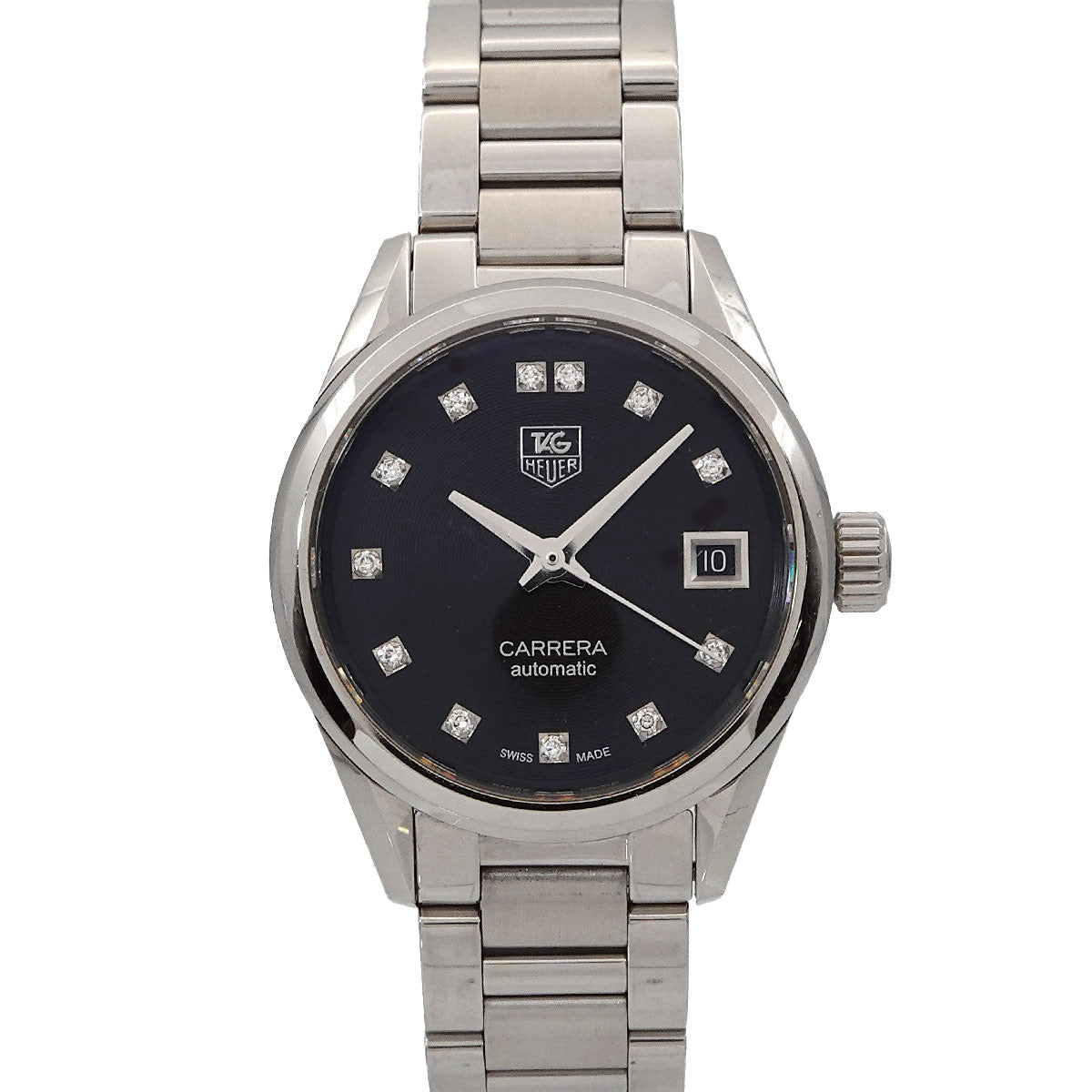 Carrera WAR2413 Automatic Date Black Dial Ladies Watch