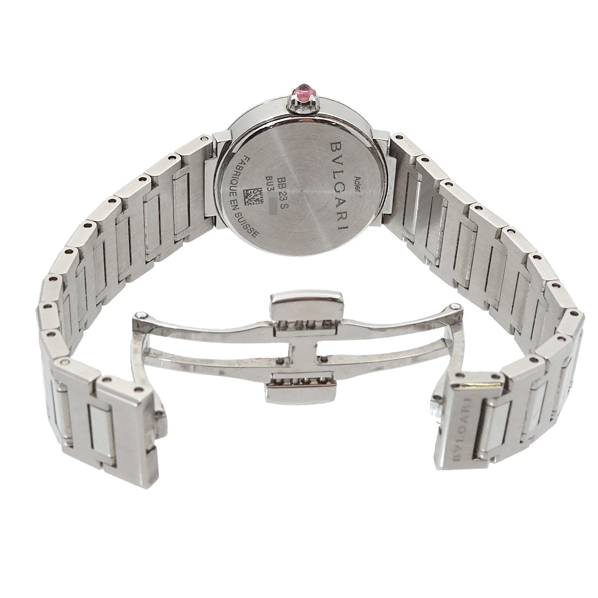 BVLGARIBVLGARI BB23S 12P Diamond Quartz Purpl Dial Ladies