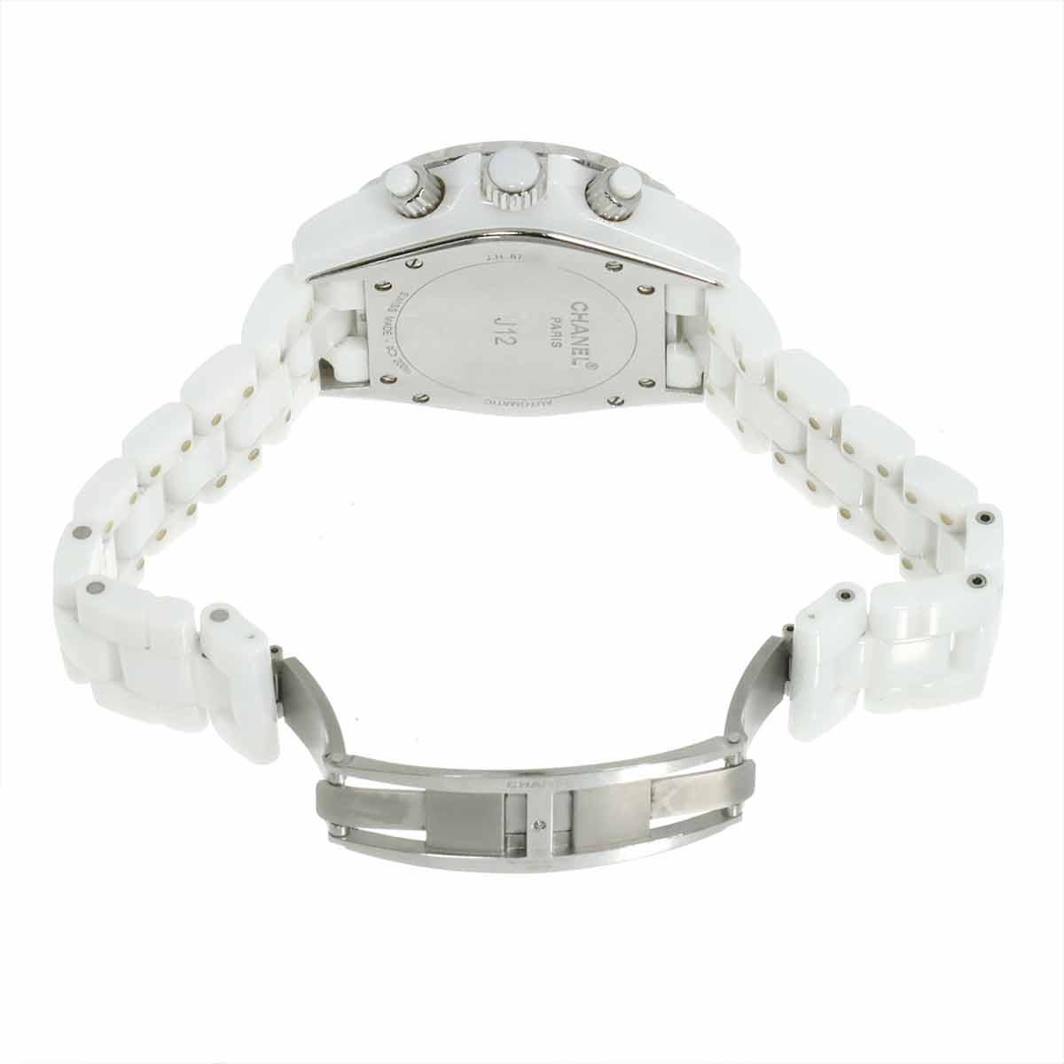 J12 41mm H1008 Date Bezel Diamond Automatic White Dial Mens