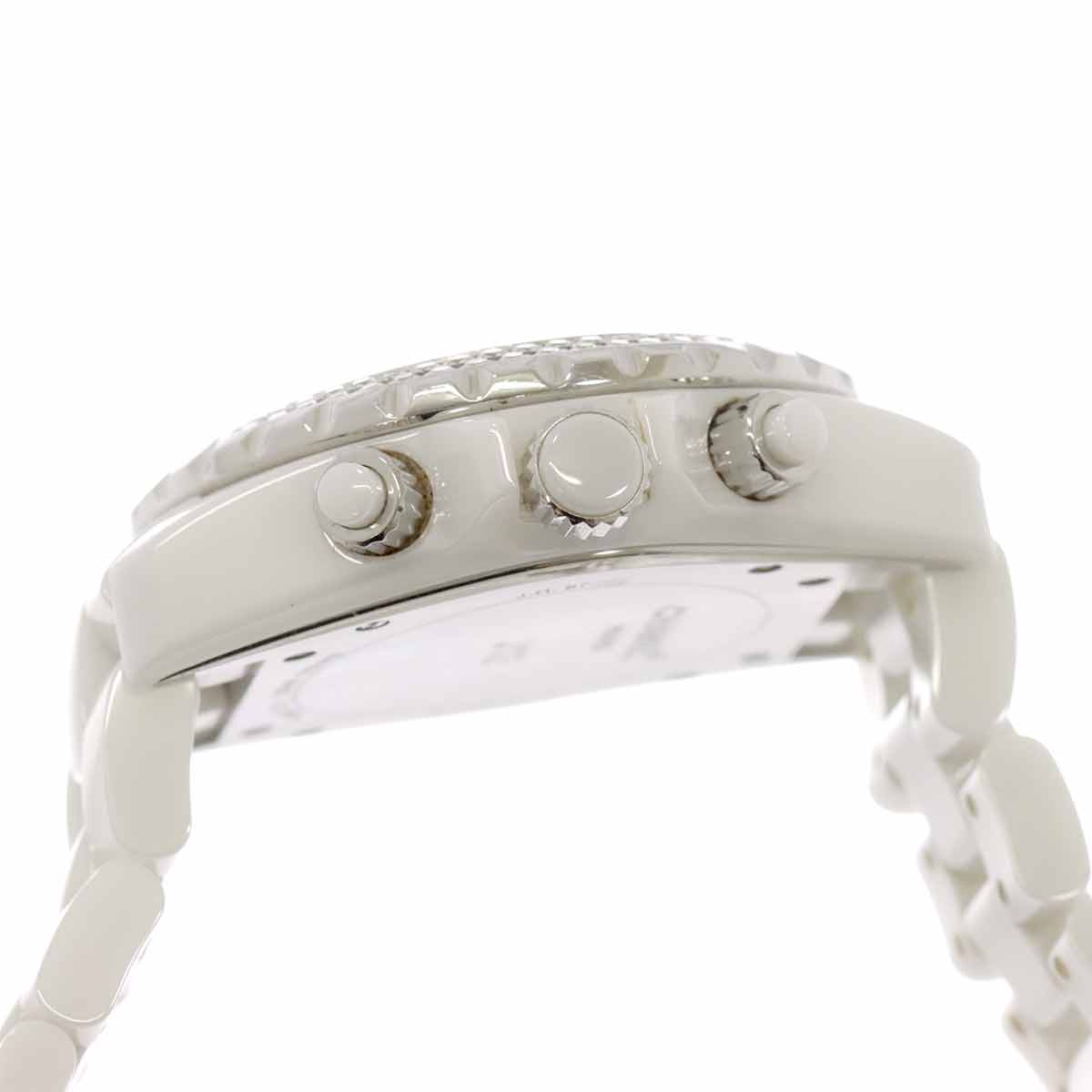 J12 41mm H1008 Date Bezel Diamond Automatic White Dial Mens