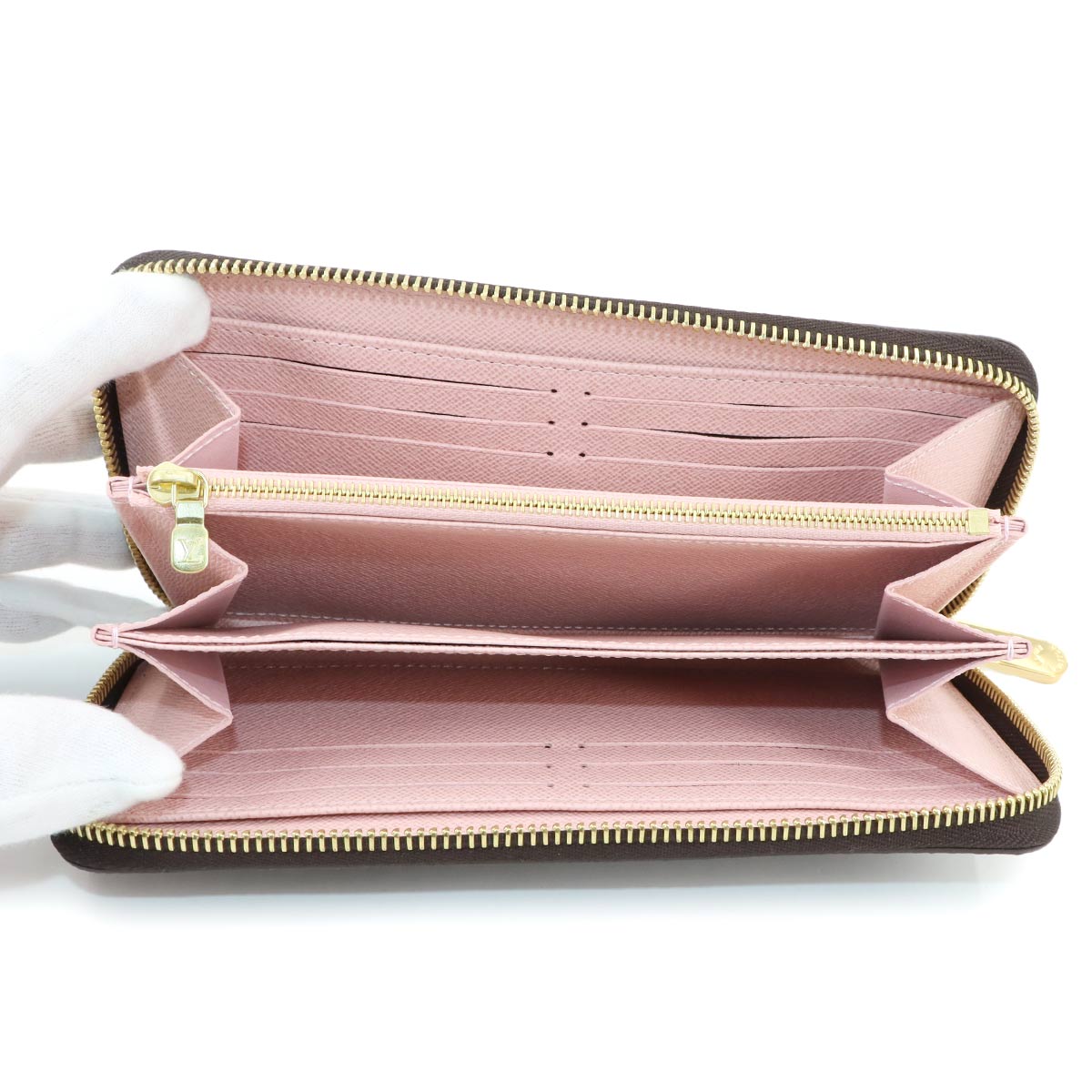 Monogram Zippy Wallet Brown Rose Ballerine M41894