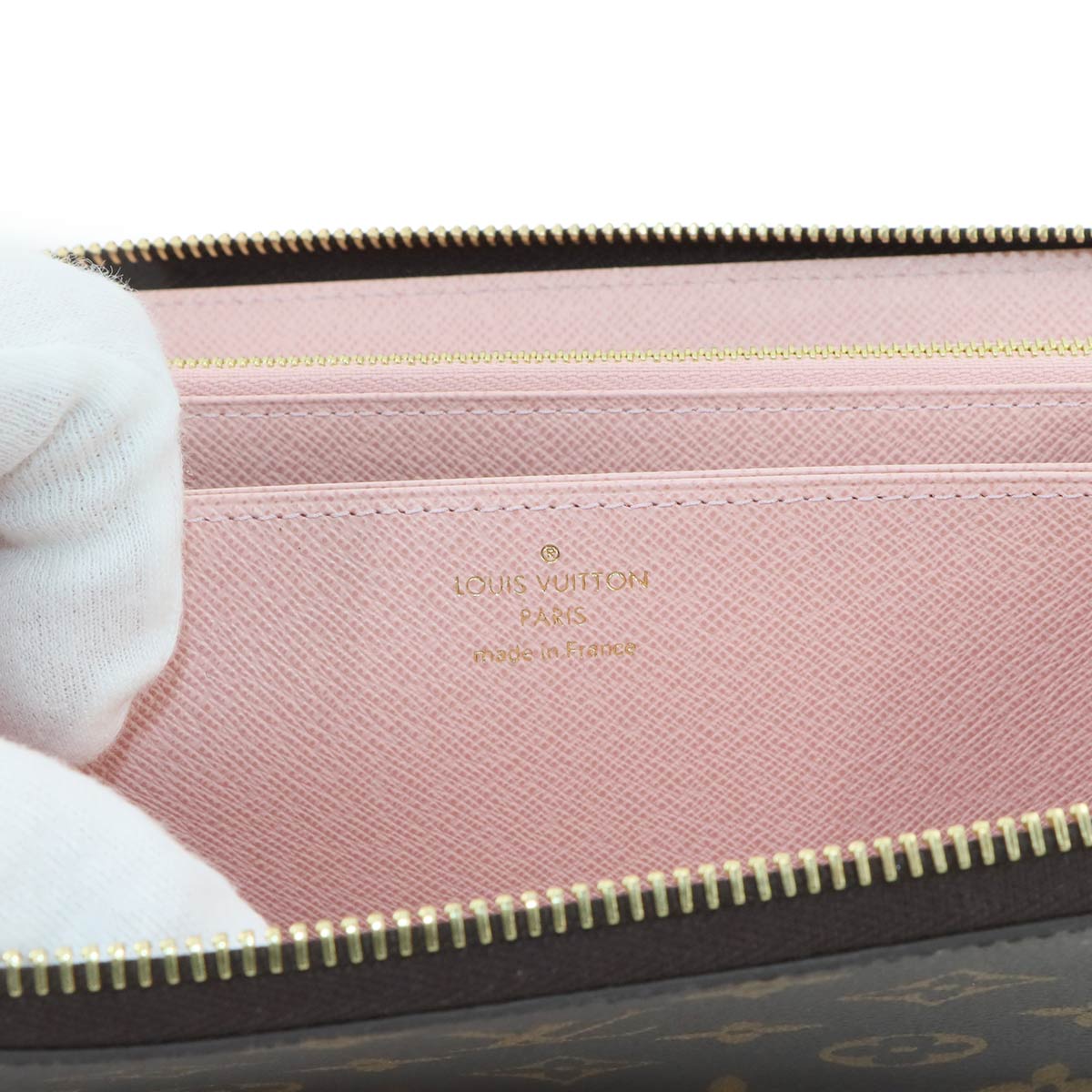 Monogram Zippy Wallet Brown Rose Ballerine M41894