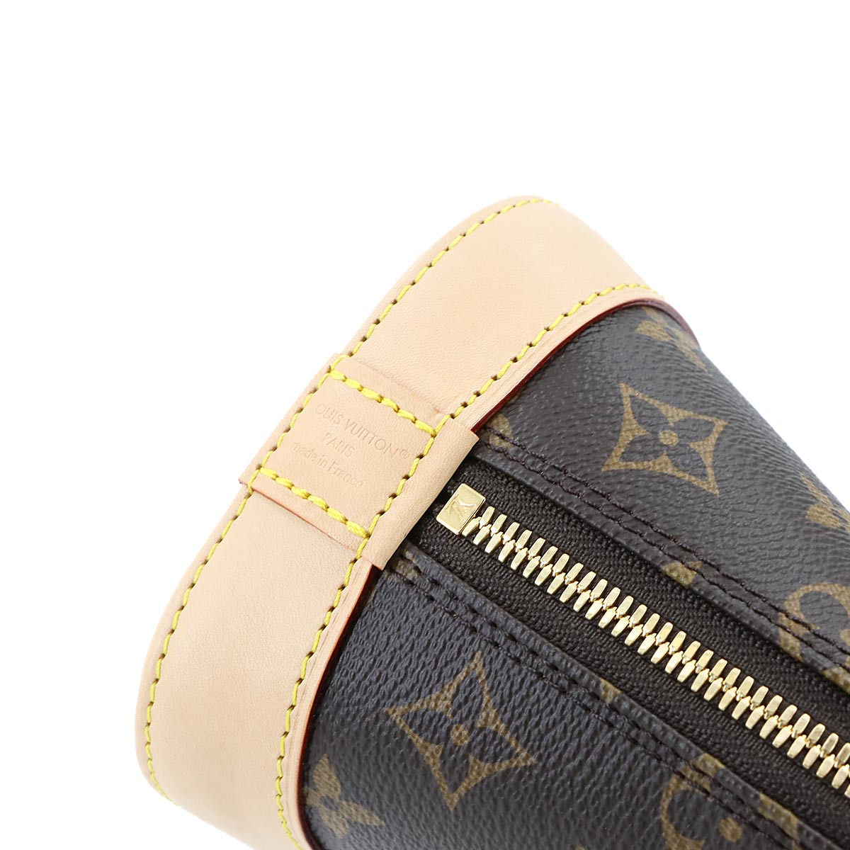 Monogram Alma BB Hand Shoulder Bag Leather Brown M46990