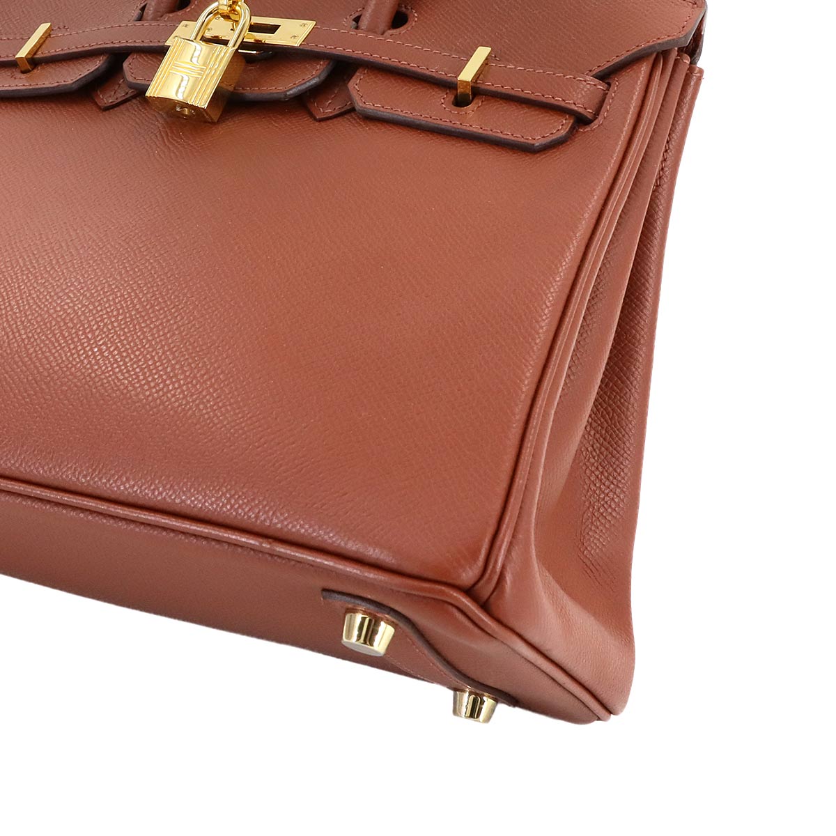 Birkin 25 Epsom Sienne Hand Bag Brown Purse