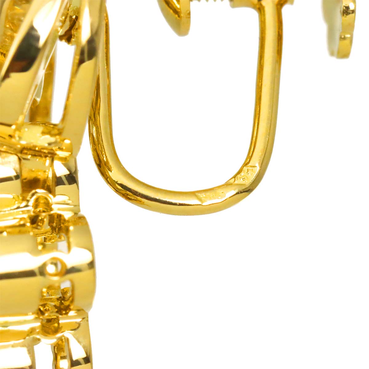 Sapphire Diamond Earrings 18K Yellow Gold 750