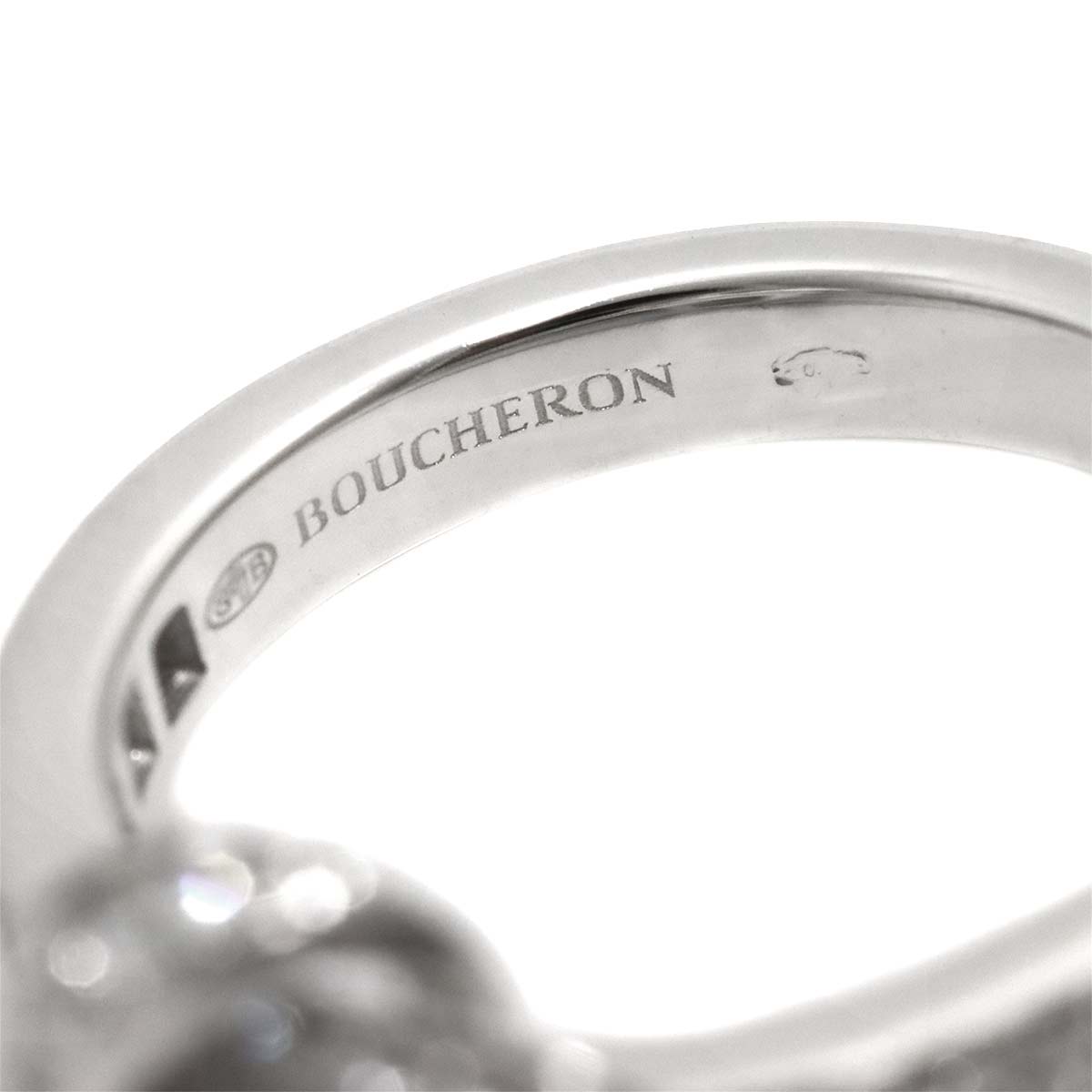 Pivoine Diamond Ring 18K WG 750 Size48 4.5(US)