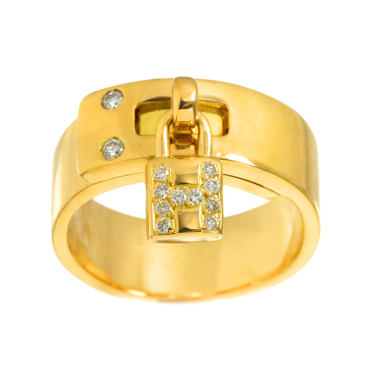 Kelly Diamond Ring 18K YG 750 Size4.5-4.75(US)