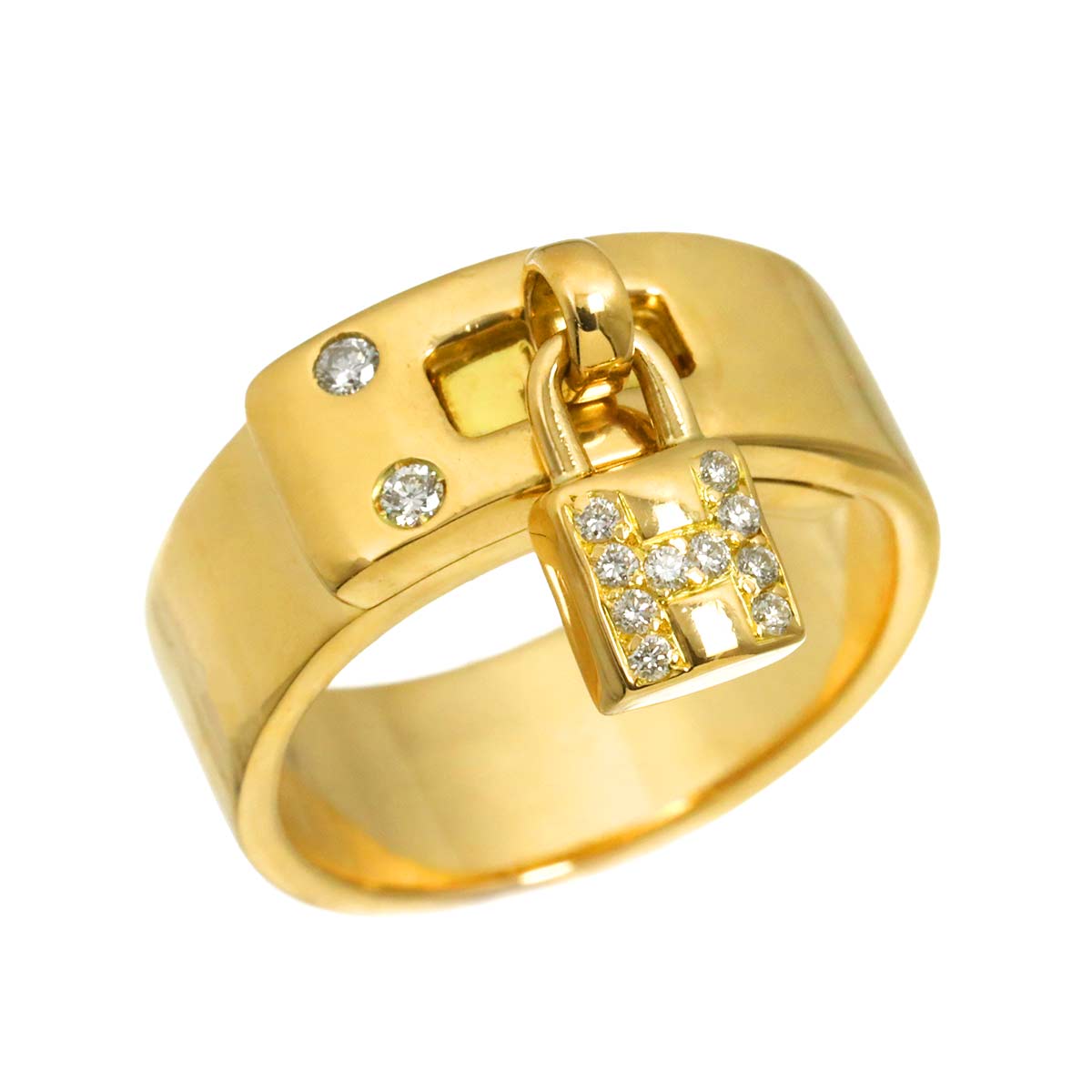 Kelly Diamond Ring 18K YG 750 Size4.5-4.75(US)