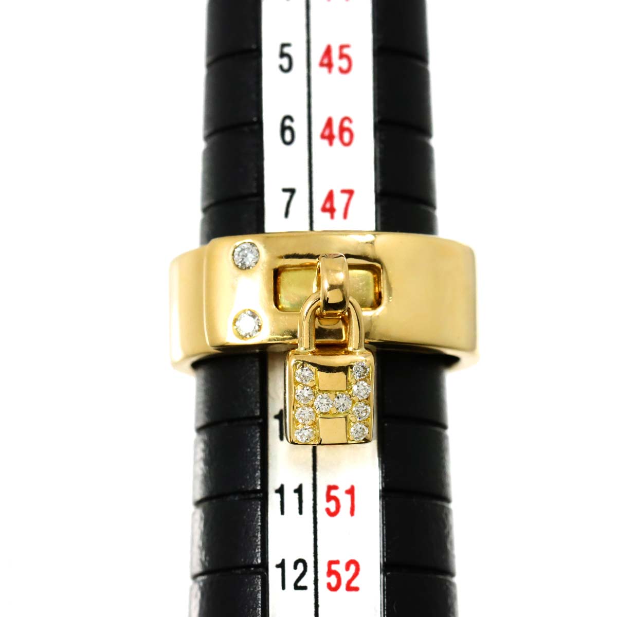 Kelly Diamond Ring 18K YG 750 Size4.5-4.75(US)