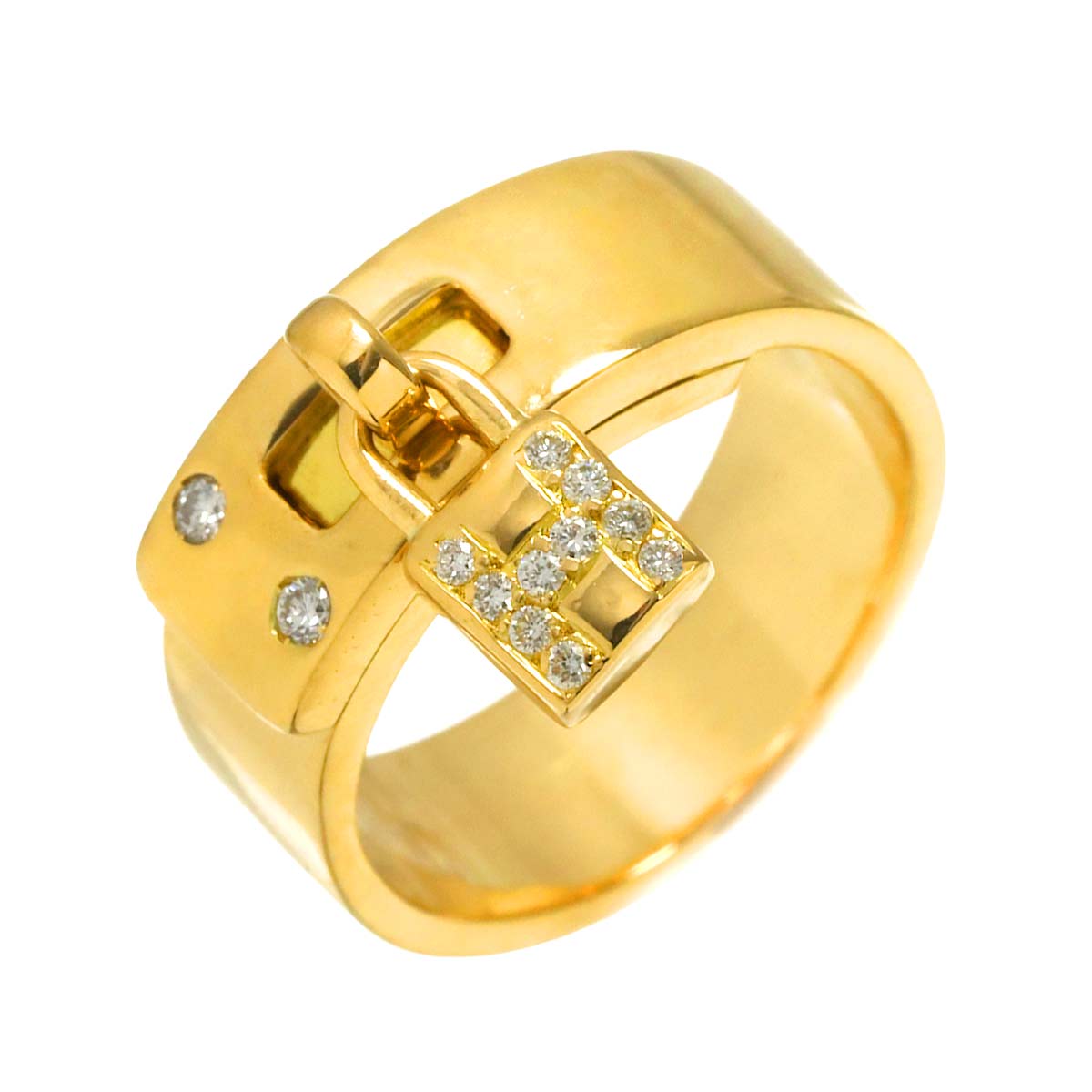 Kelly Diamond Ring 18K YG 750 Size4.5-4.75(US)
