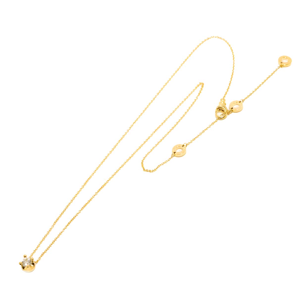 CORONA Diamond 0.30ct H/VVS1/3EX Necklace 18K YG 750