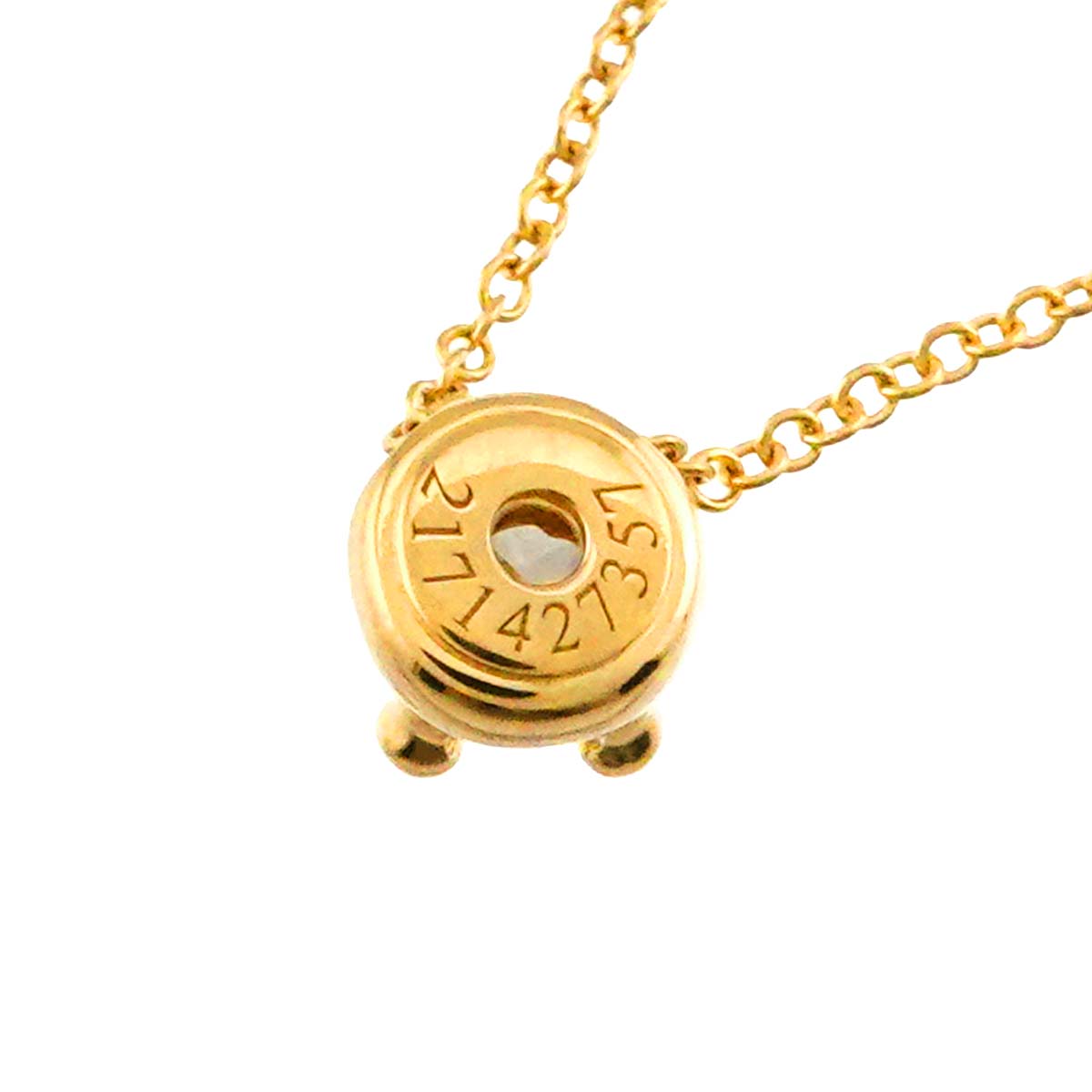 CORONA Diamond 0.30ct H/VVS1/3EX Necklace 18K YG 750