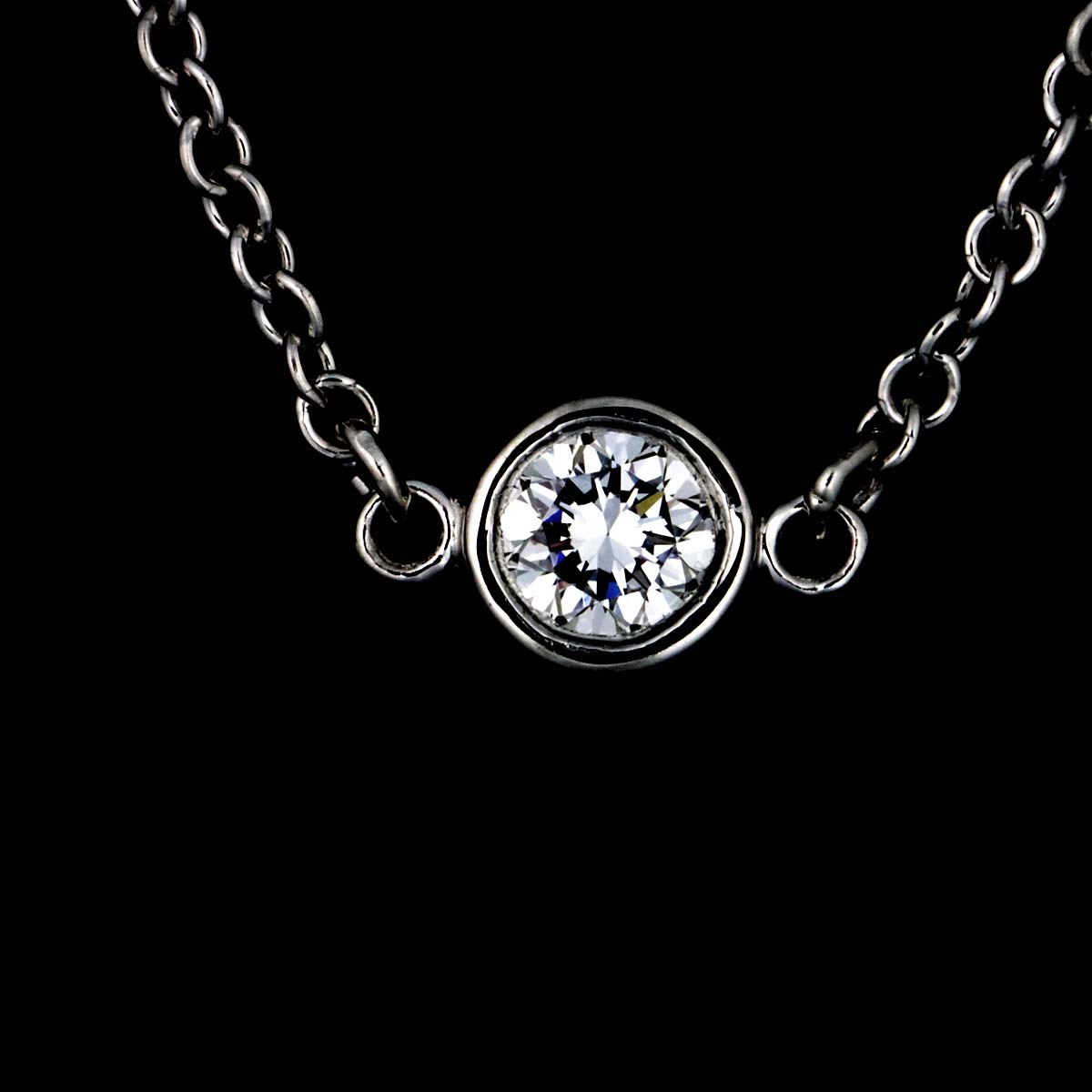 By The Yard Diamond 3P Necklace Platinum