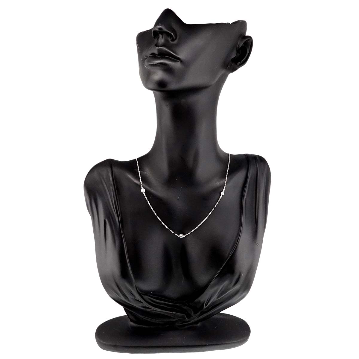 By The Yard Diamond 3P Necklace Platinum