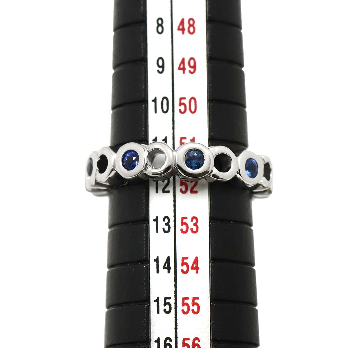 COCO Sapphire Ring 18K WG White Gold 750 Size5.75-6(US)