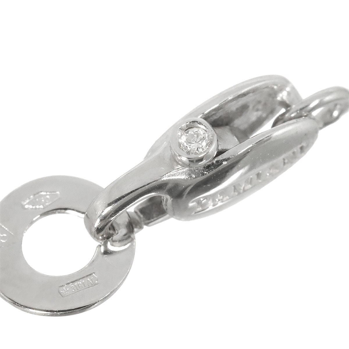 Diamond Necklace 18K White Gold 750