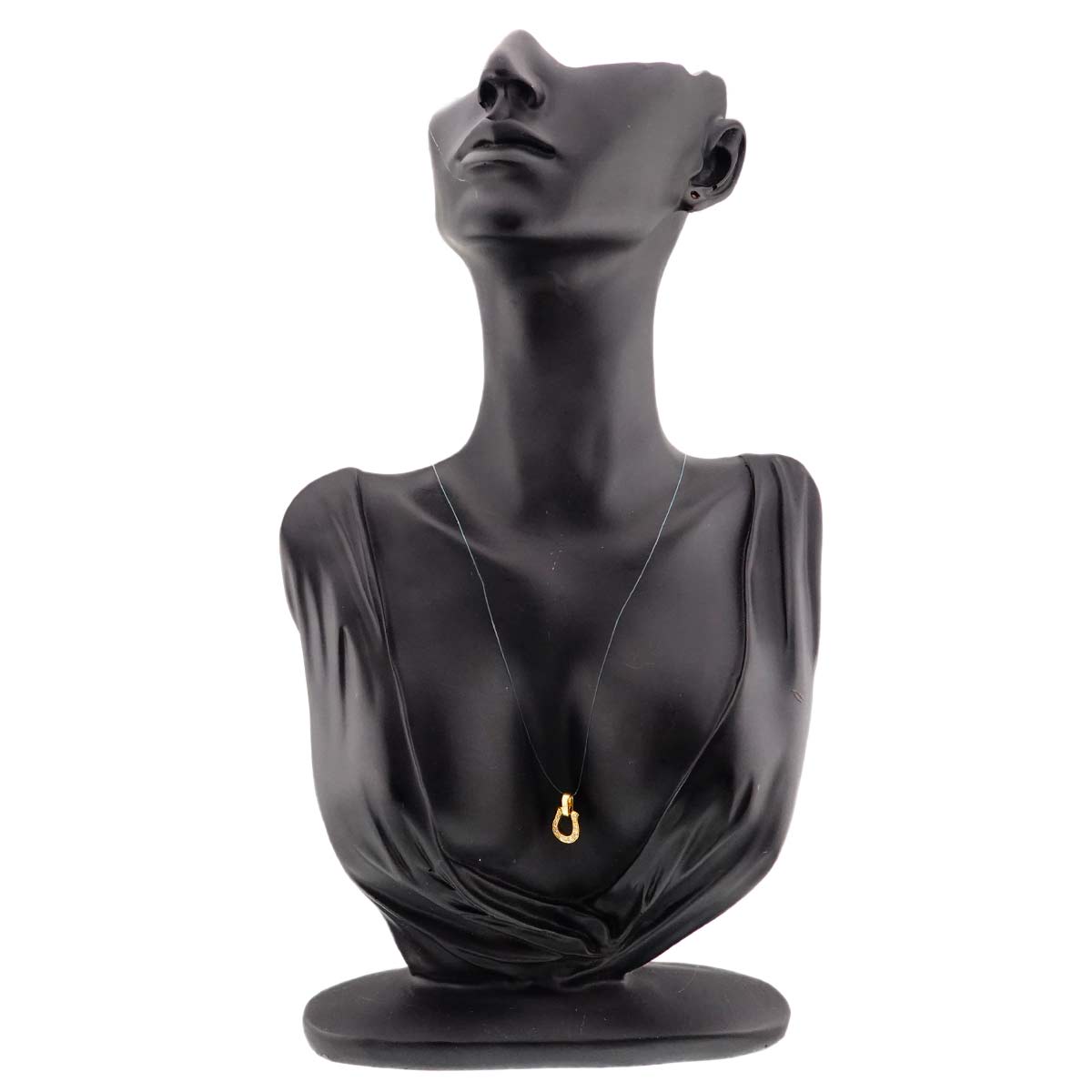 Horseshoe Diamond 0.11ct Pendant Top 18K YG 750