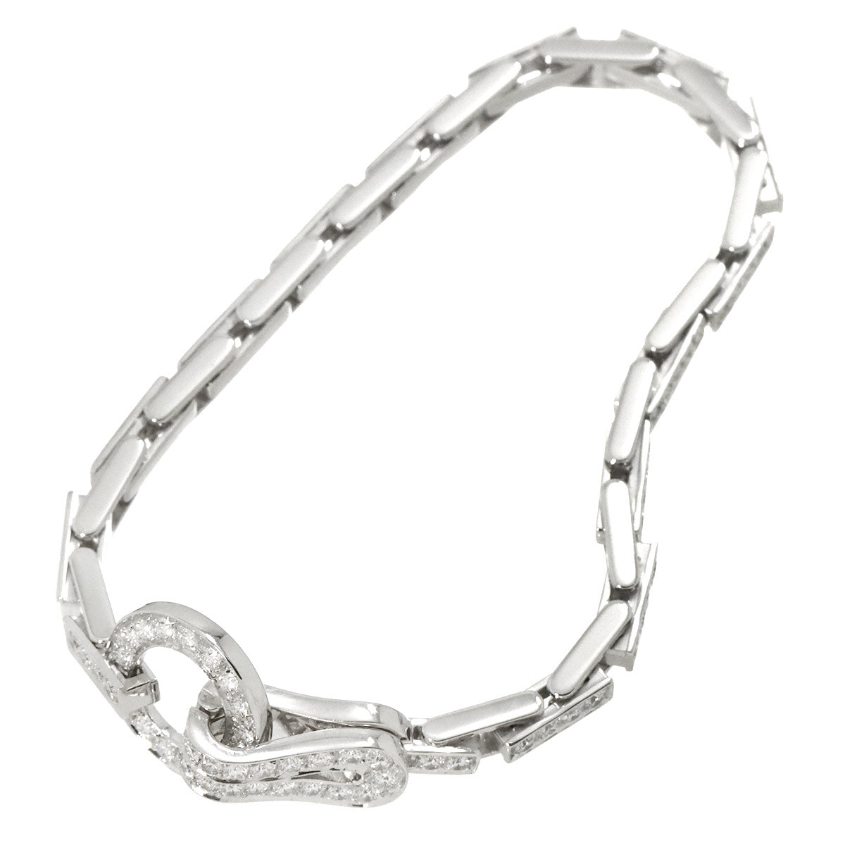 AGRAFE Diamond Bracelet 18K White Gold 750