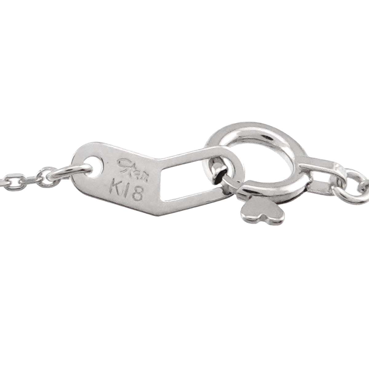 Diamond Necklace 18K WG 750