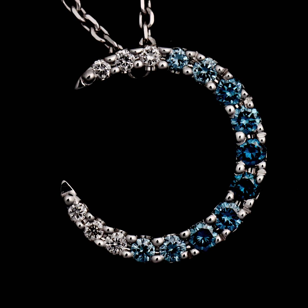 Diamond Necklace 18K WG 750