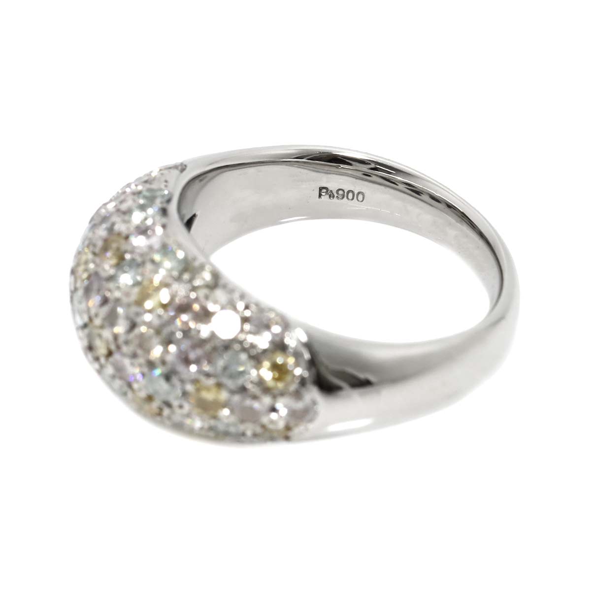 Diamond 2.66ct Ring Pt size7.5(US)