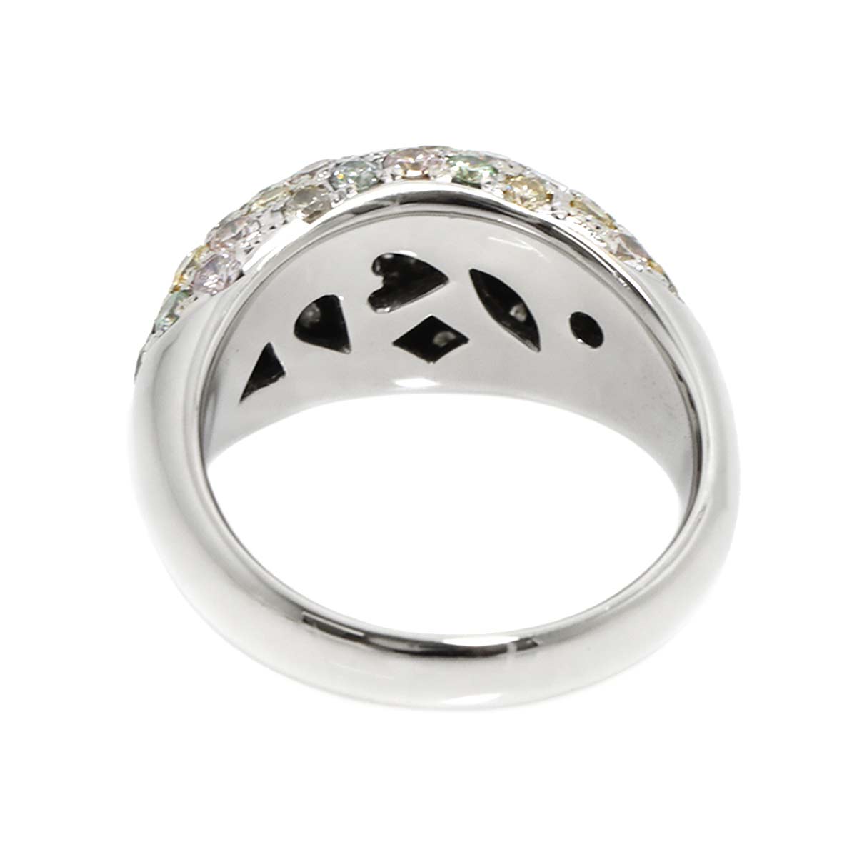 Diamond 2.66ct Ring Pt size7.5(US)