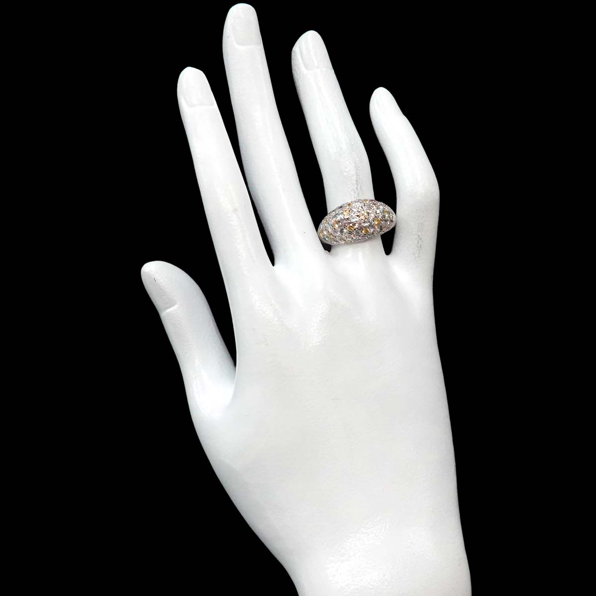 Diamond 2.66ct Ring Pt size7.5(US)