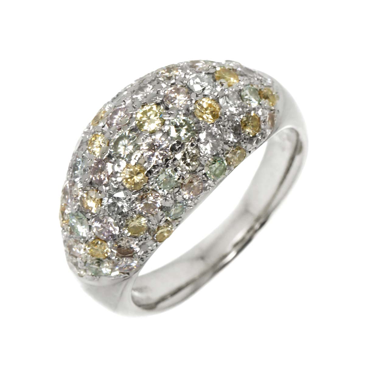 Diamond 2.66ct Ring Pt size7.5(US)