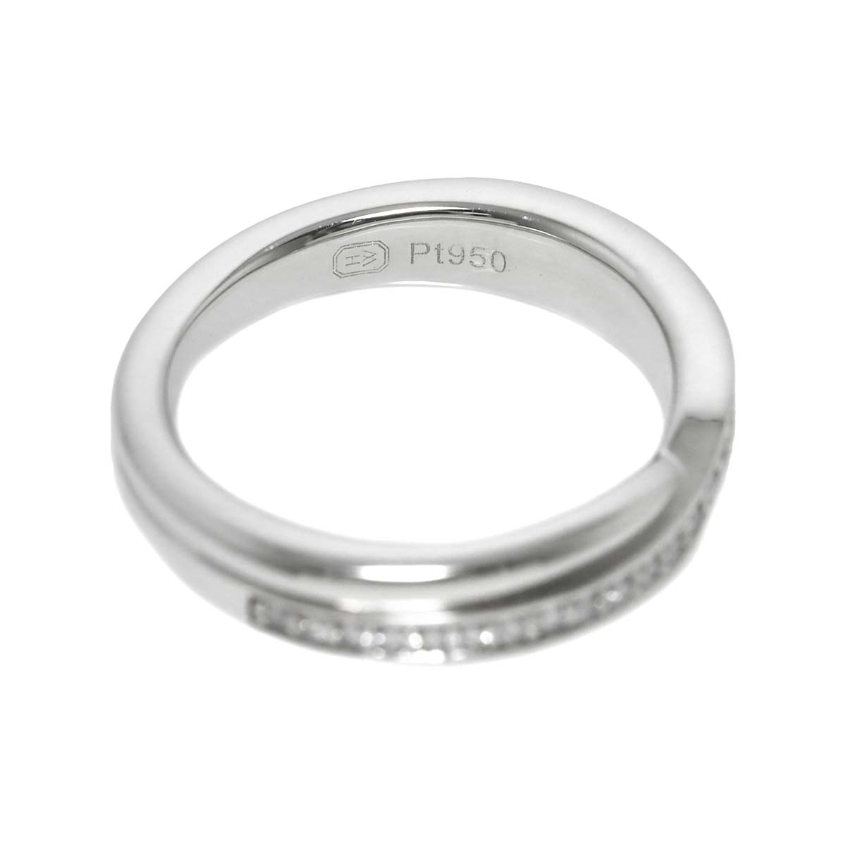 Diamond Ring Pt Platinum size2.75-3(US)