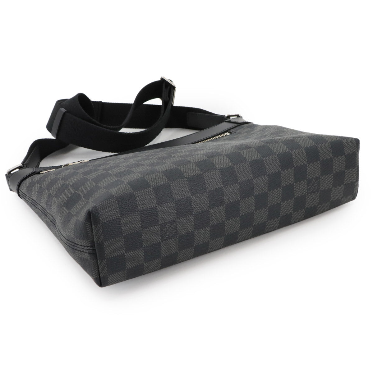Damier Graphite Mick PM NM Shoulder Bag Black Gray N40003