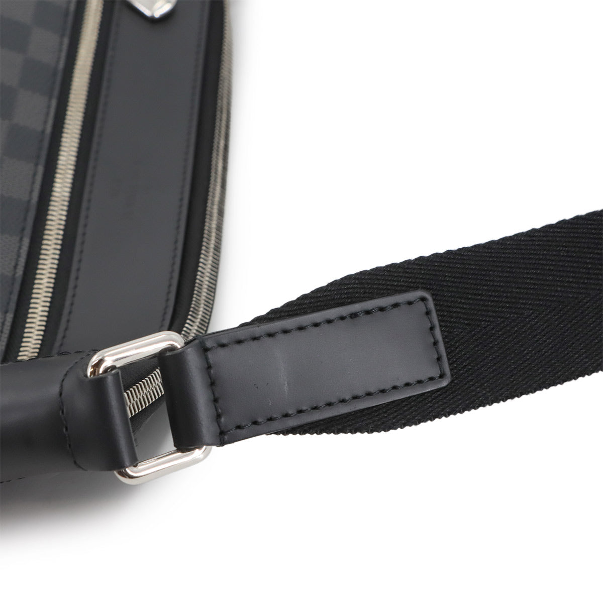 Damier Graphite Mick PM NM Shoulder Bag Black Gray N40003