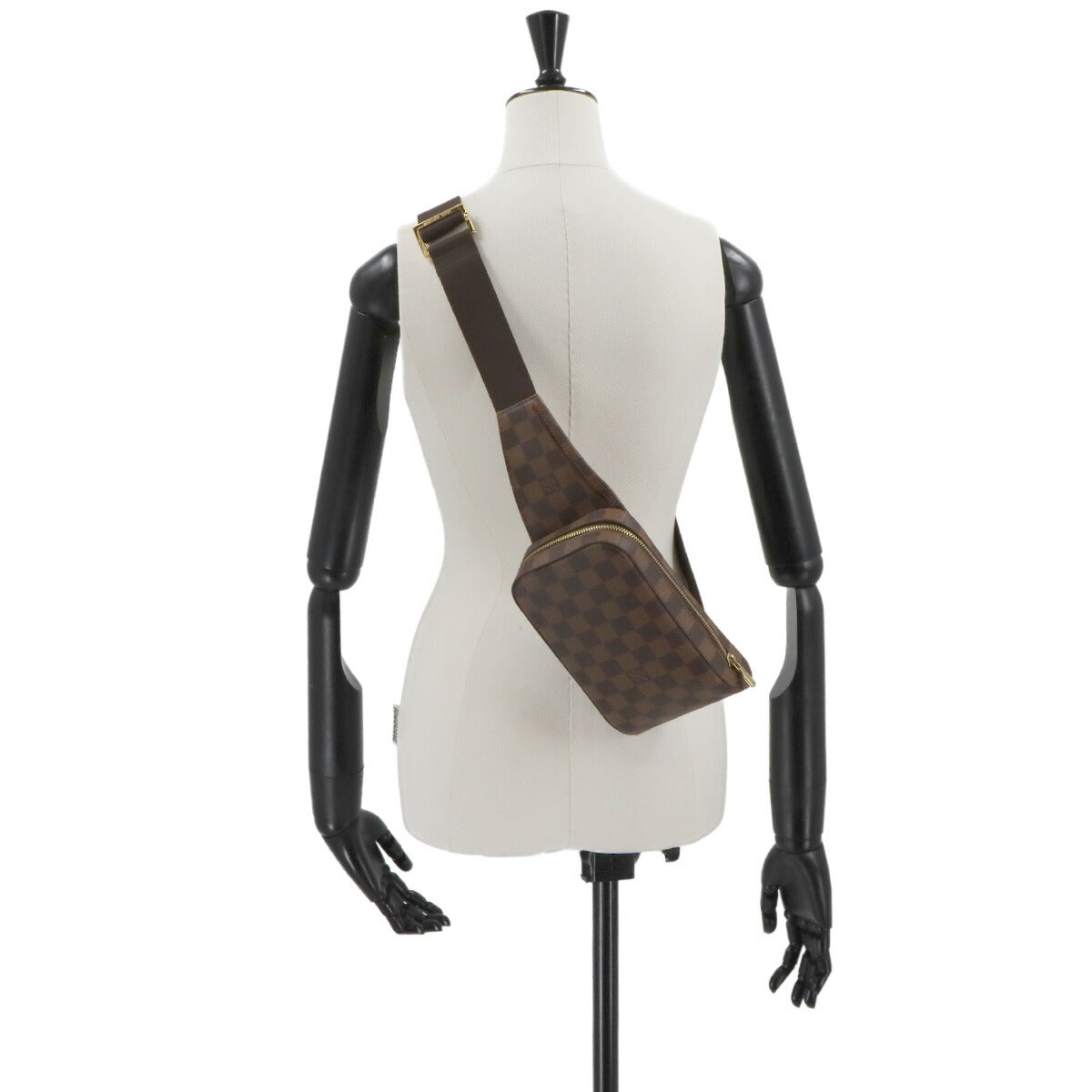 Damier Geronimos Crossbody Bag Ebene Brown N51994