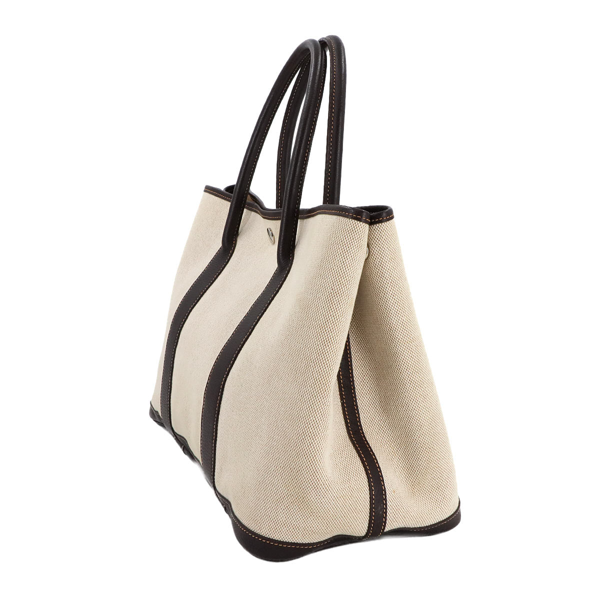 Garden Party PM Tote Bag Toile H Natural Marron Purse