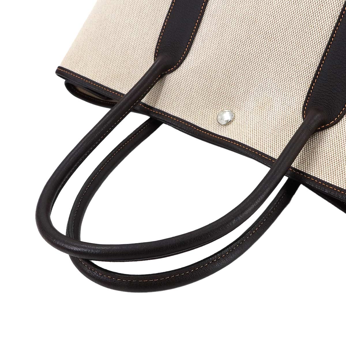 Garden Party PM Tote Bag Toile H Natural Marron Purse