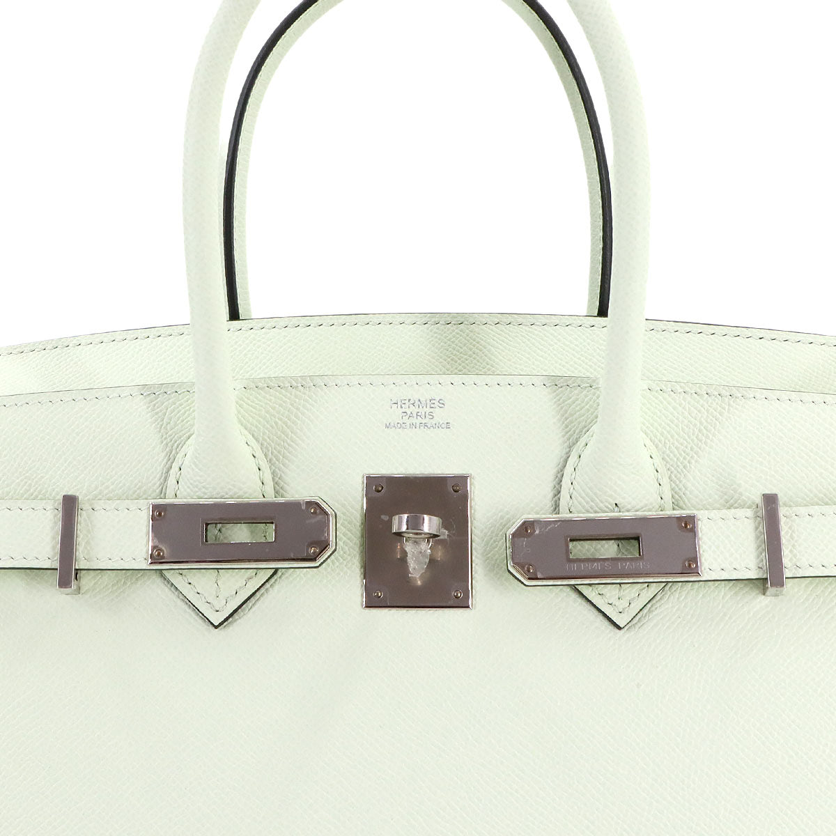 Birkin 30 Veau Epsom Vert Fizz Hand Bag Purse