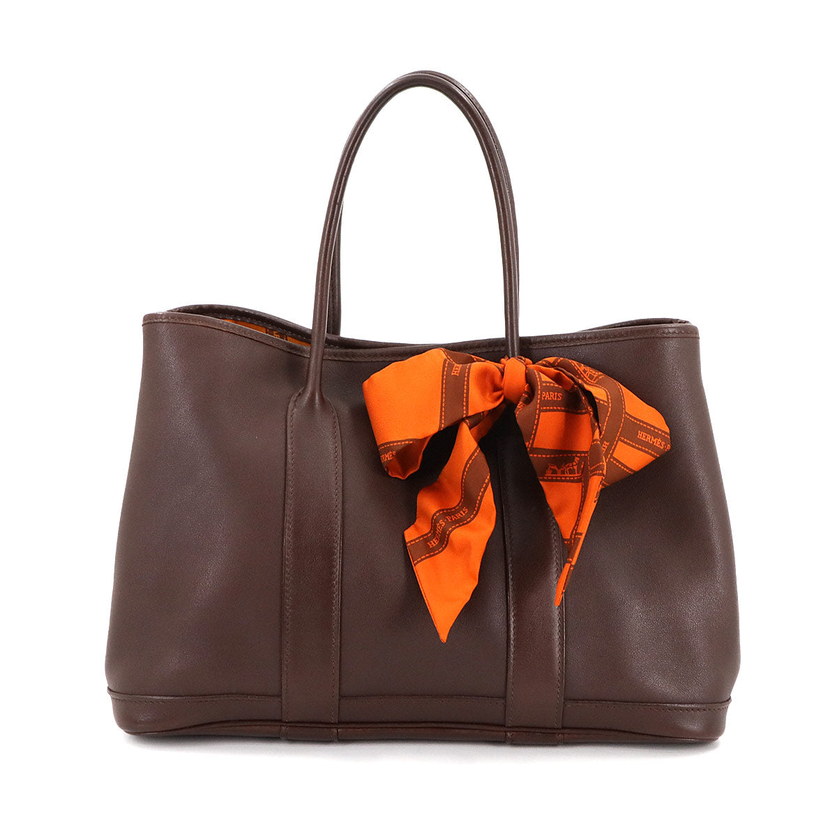 Garden Twilly 30 TPM Tote Bag Swift Leather Havane Purse