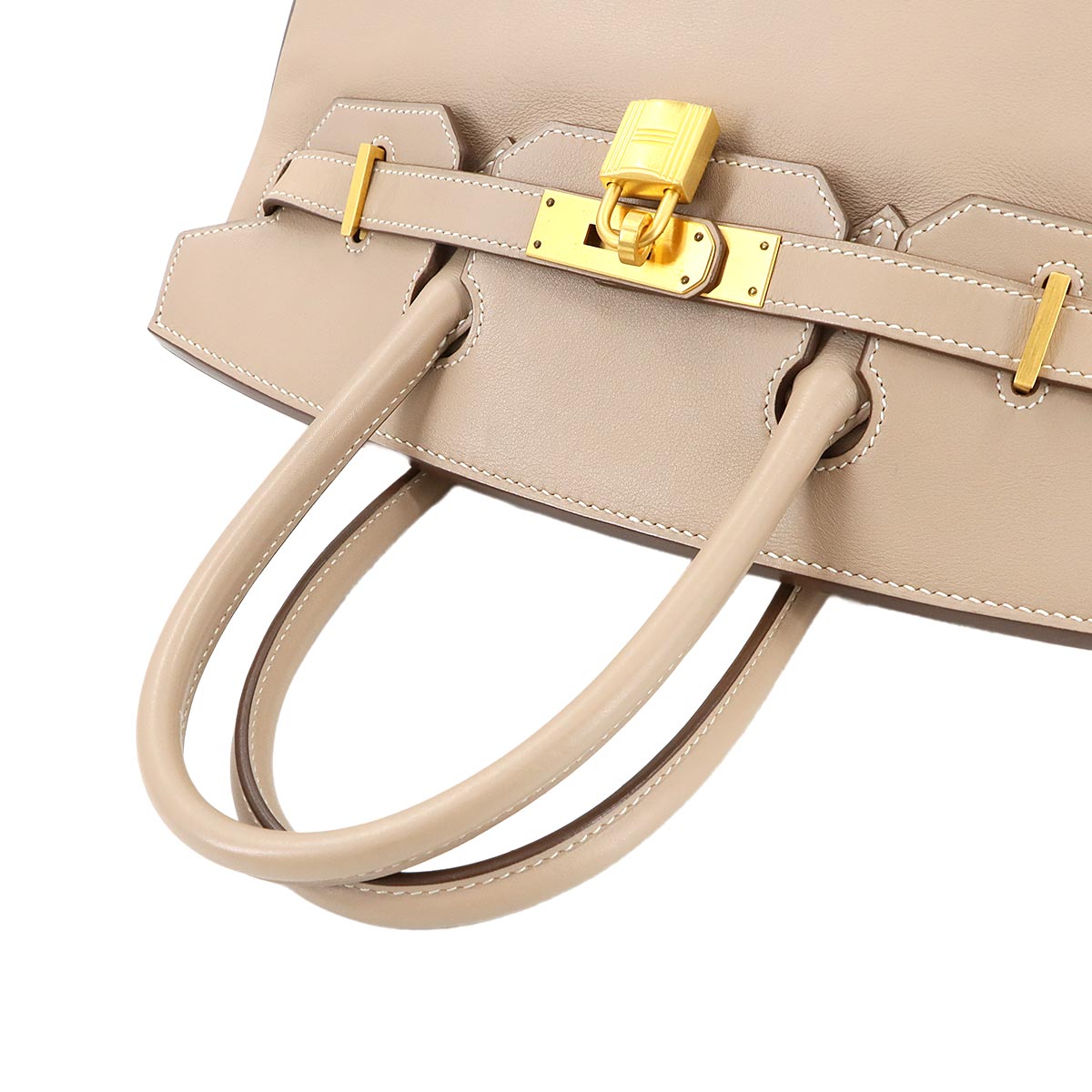 Birkin 30 Hand Bag Veau Swift Argile Etoupe Purse