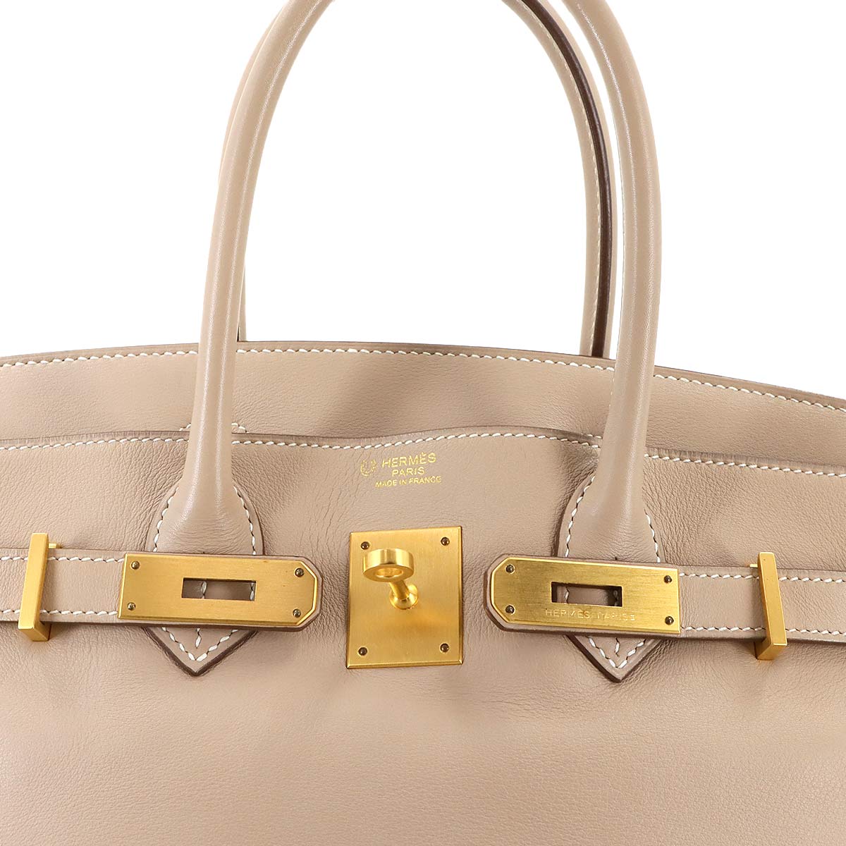 Birkin 30 Hand Bag Veau Swift Argile Etoupe Purse