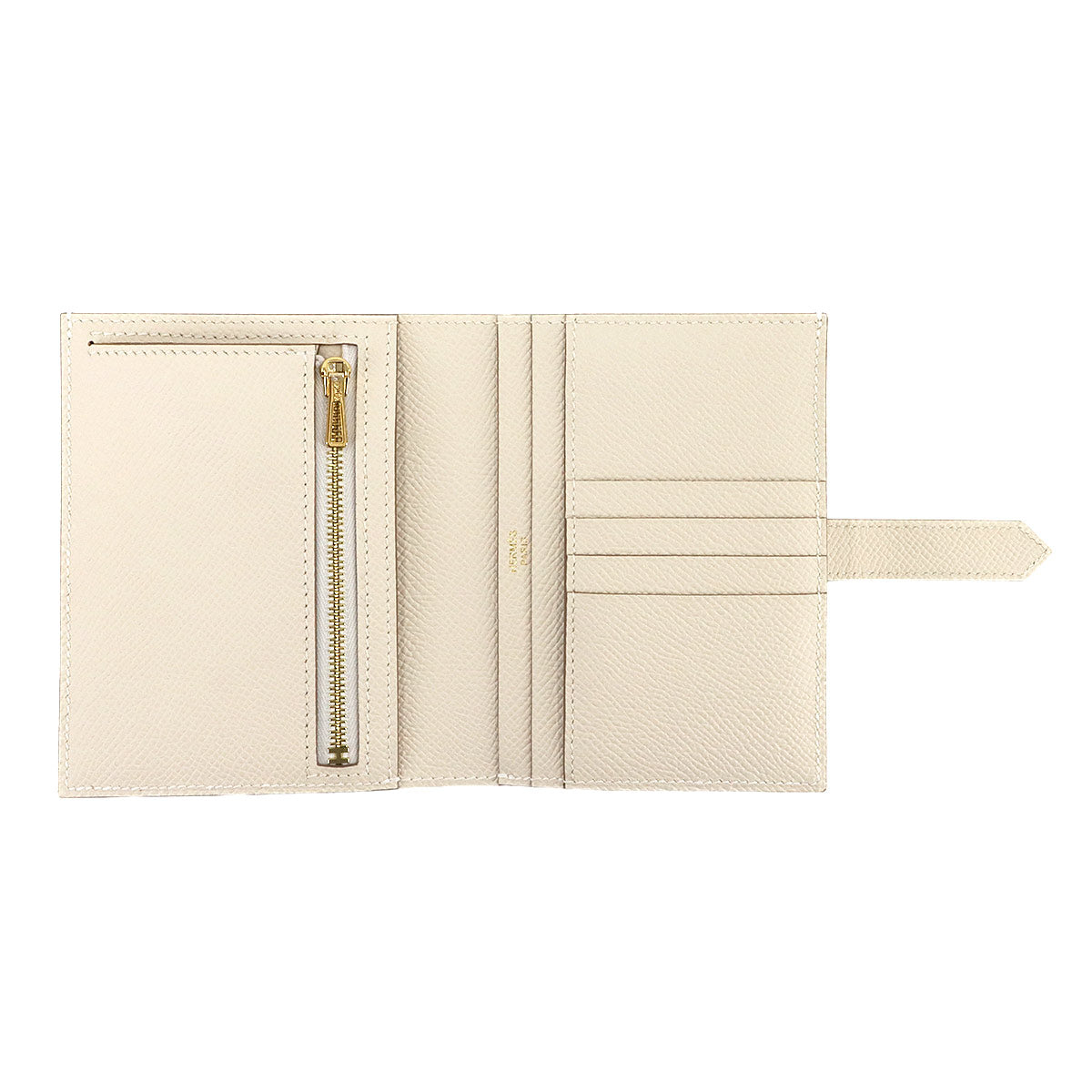 Bearn Compact Wallet Veau Epsom Leather Craie Purse
