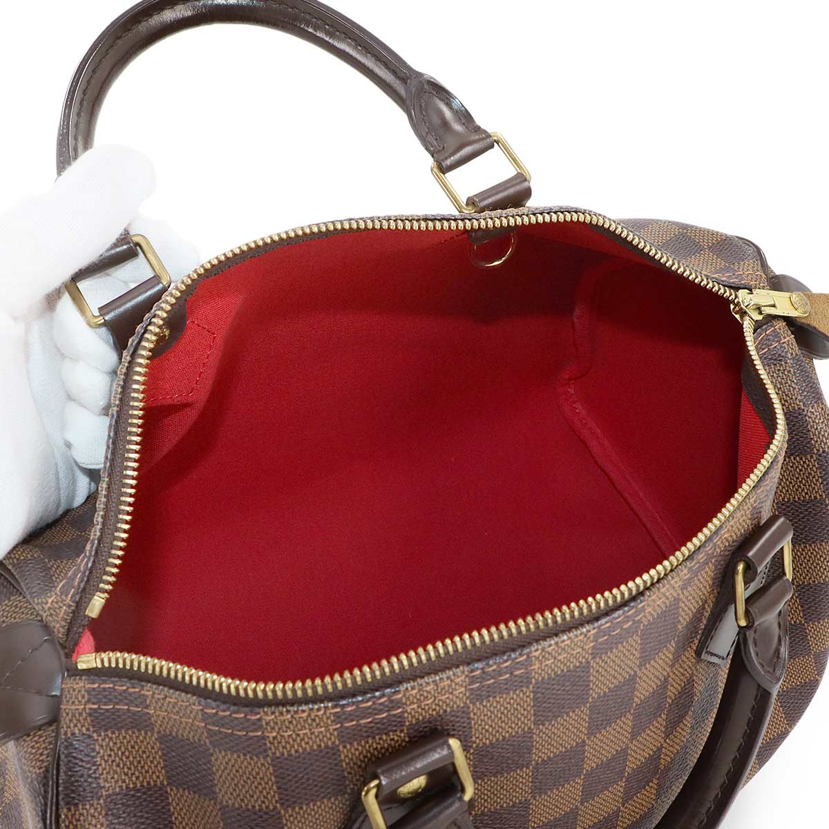 Damier Speedy 30 Hand Bag Ebene N41531 Brown Purse