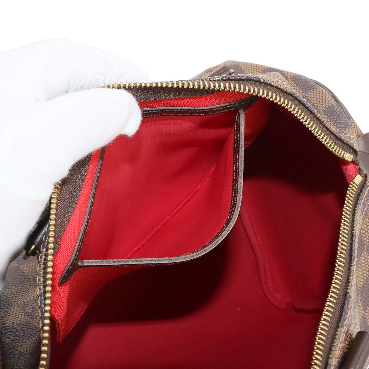 Damier Speedy 30 Hand Bag Ebene N41531 Brown Purse