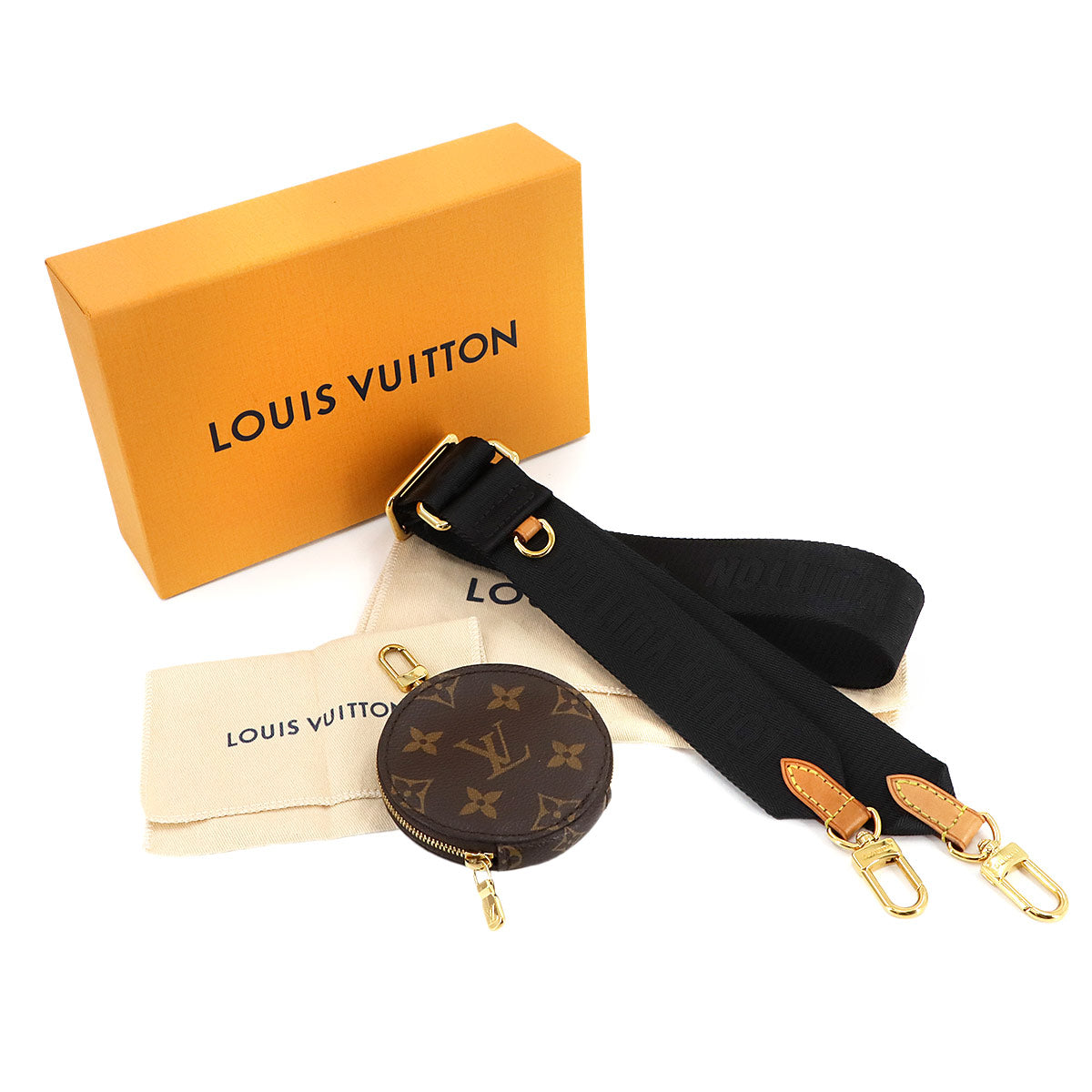 Shoulder Strap Coin Purse Nylon Monogram Canvas JO2487