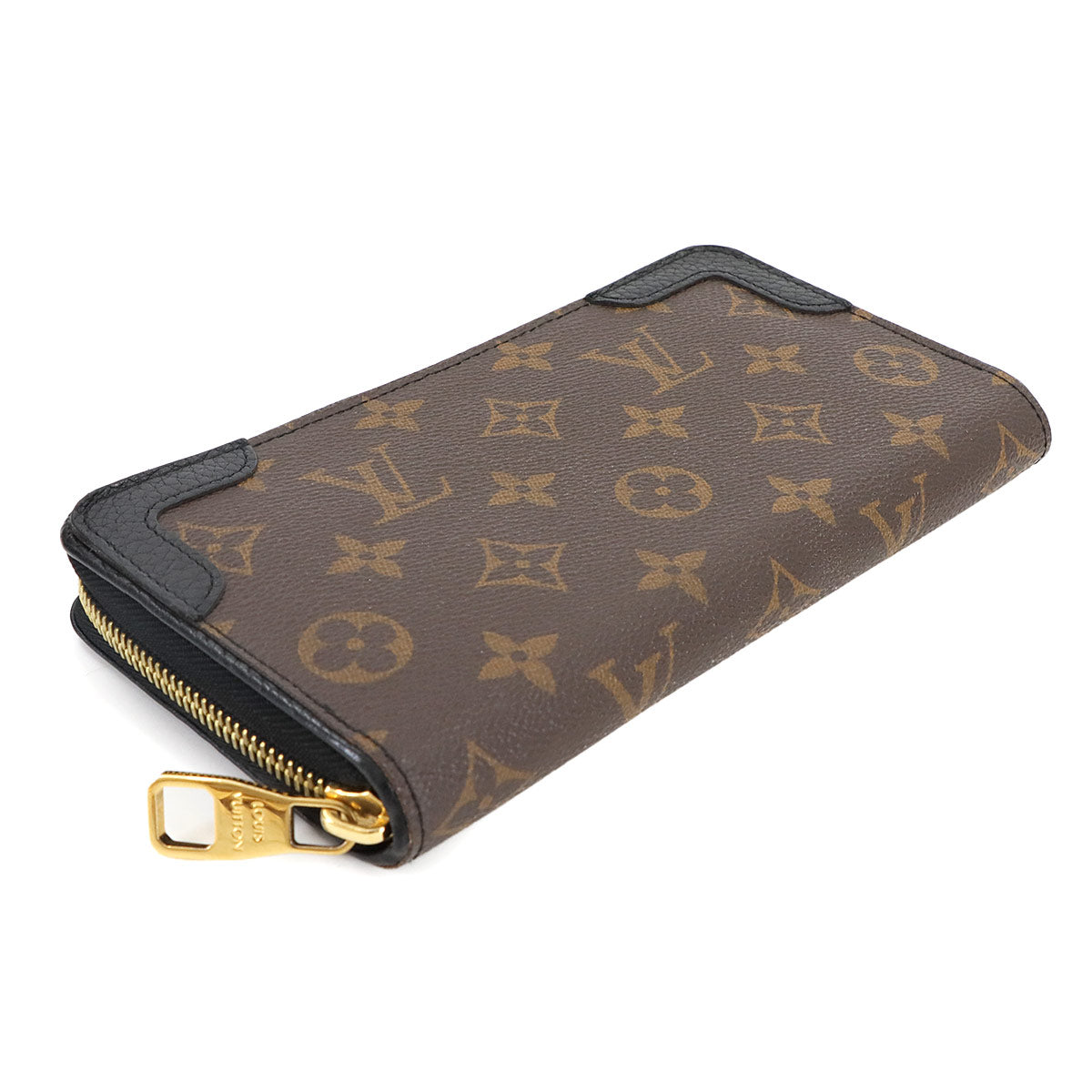 Monogram Zippy Wallet Retiro Leather Noir M61855