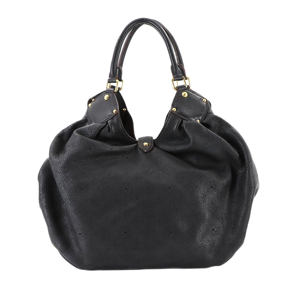 Mahina XL Shoulder Bag Leather Noir M95547 Black Purse