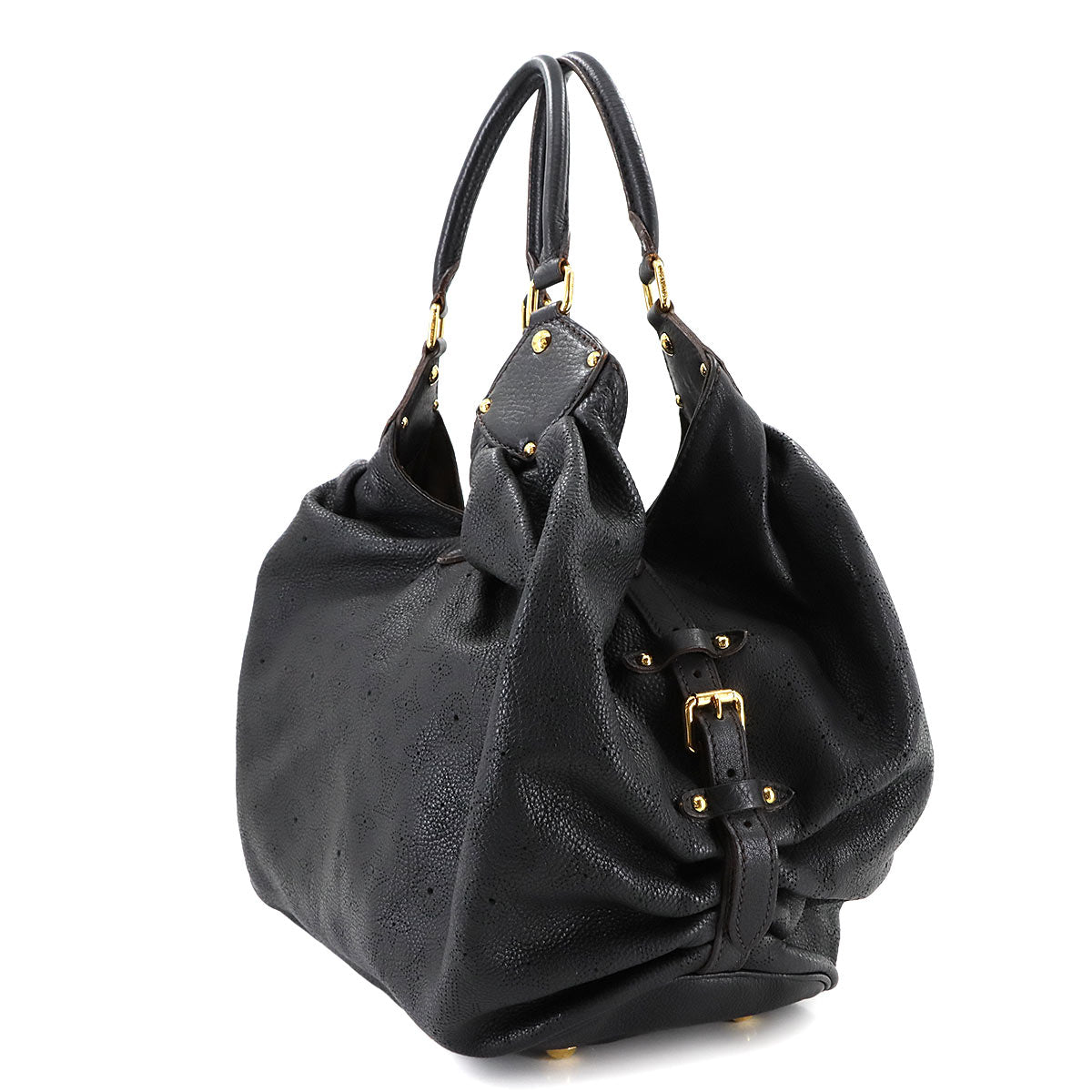 Mahina XL Shoulder Bag Leather Noir M95547 Black Purse