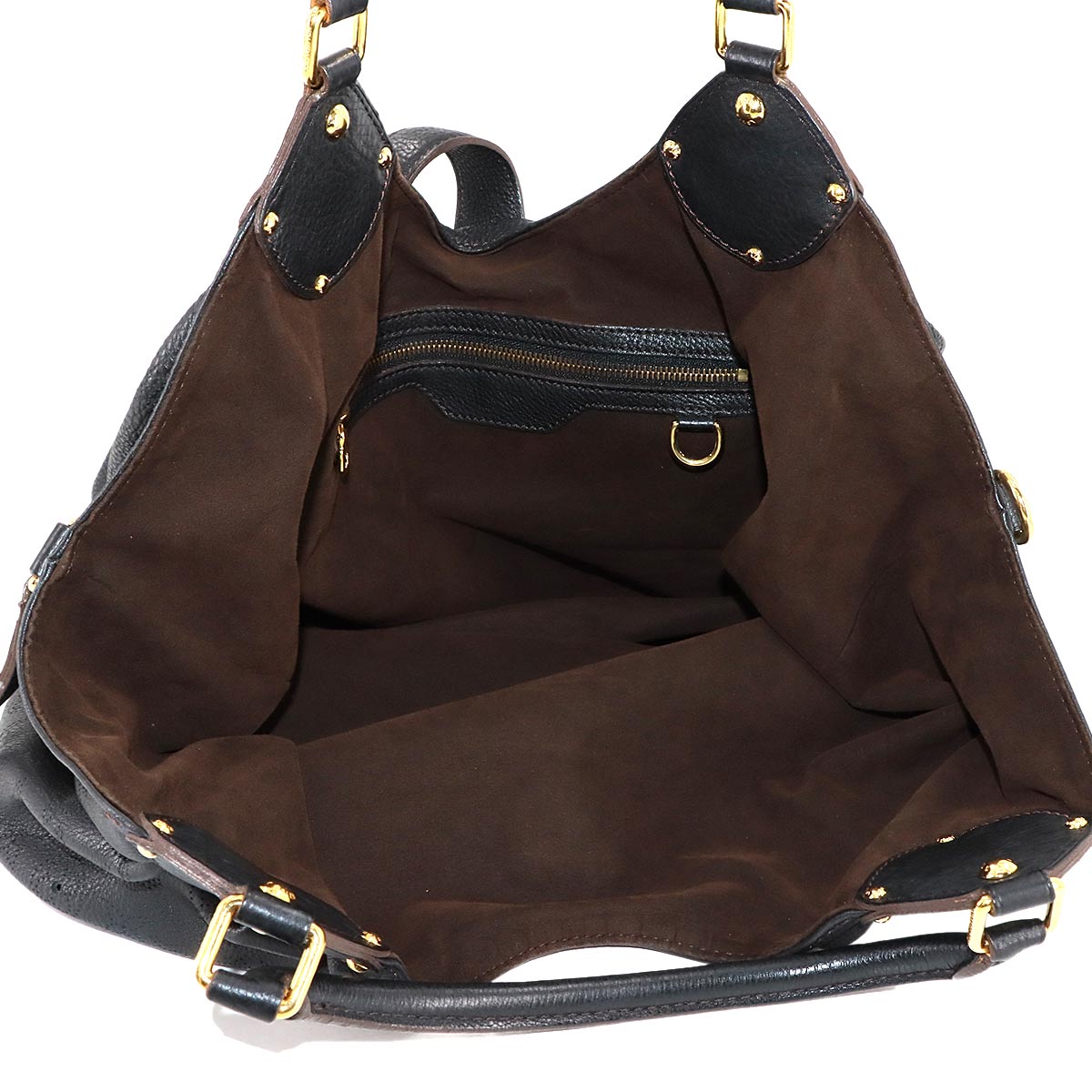 Mahina XL Shoulder Bag Leather Noir M95547 Black Purse