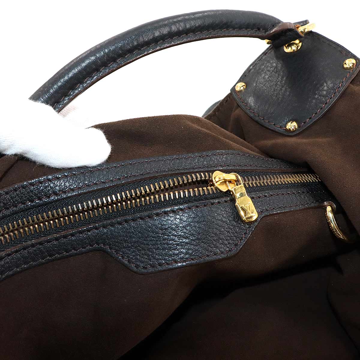 Mahina XL Shoulder Bag Leather Noir M95547 Black Purse