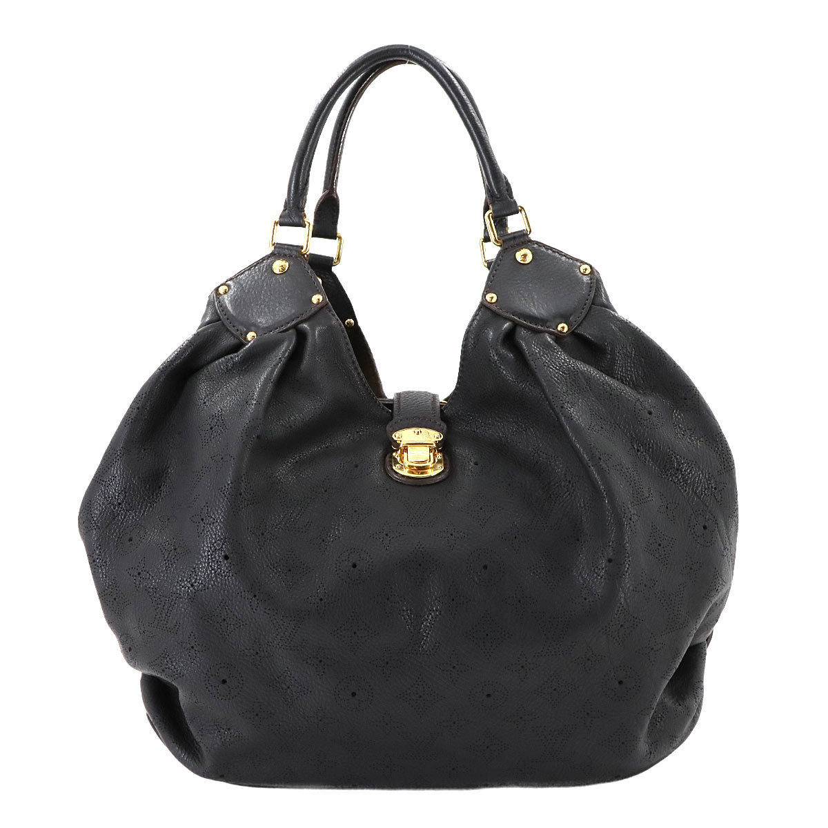 Mahina XL Shoulder Bag Leather Noir M95547 Black Purse